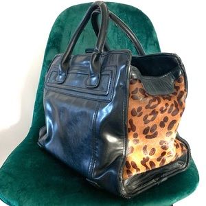 100%leather and calfskin Zara handbag